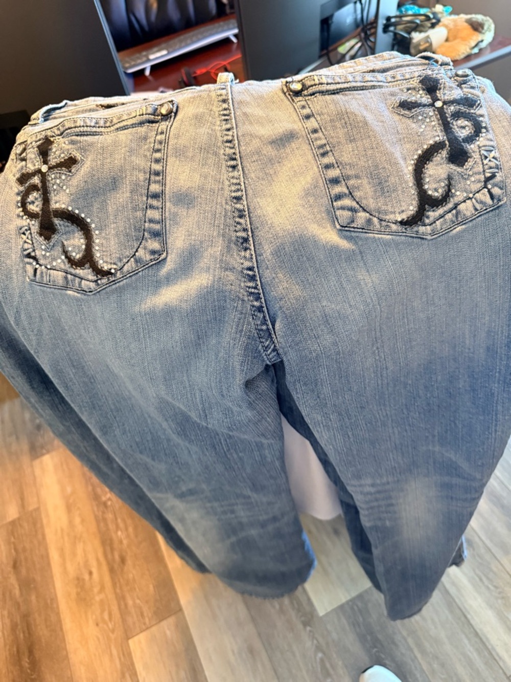 Wrangler Women’s Boot Cut Jeans - Light Blue Wash - Picture 6 of 8